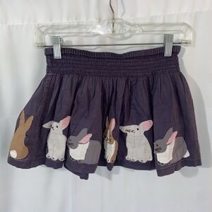 Mini Boden Girls Applique Bunny Rabbits Skirt 4-5Y